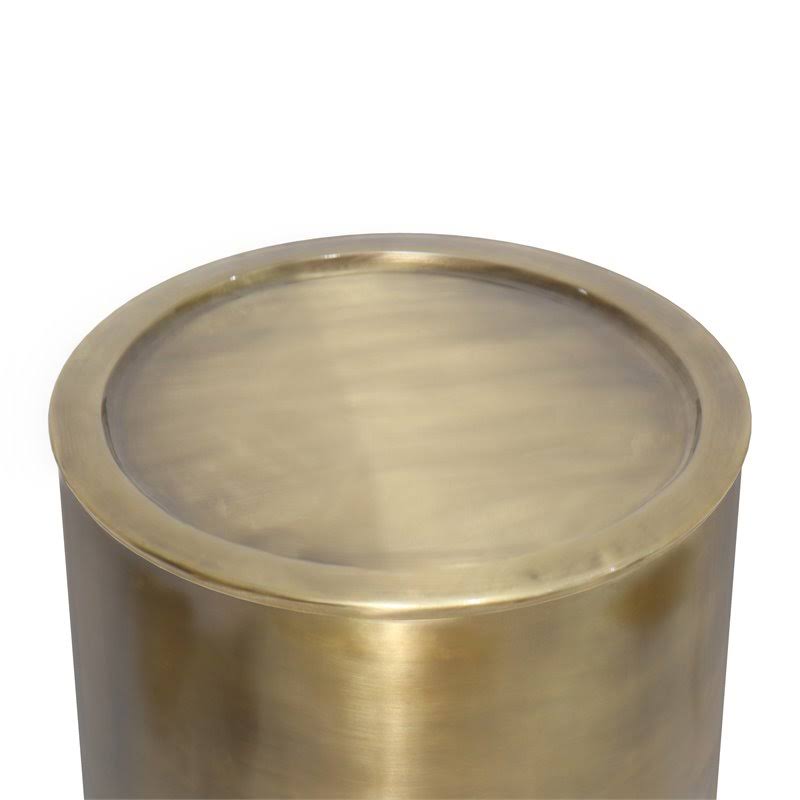 Antique Gold Metal Side Table T442