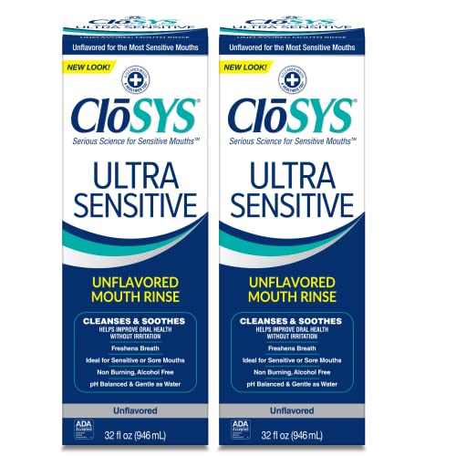 Unflavored Alcohol Free Dye Free pH Balanced Mouthwash, 32 Ounce H8270