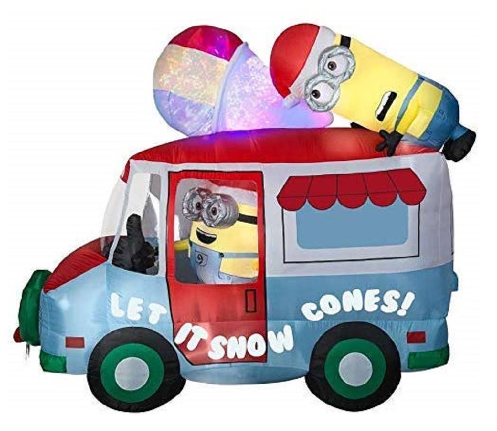 Inflatable Holiday Truck with Swirling Kaleidoscope O35597