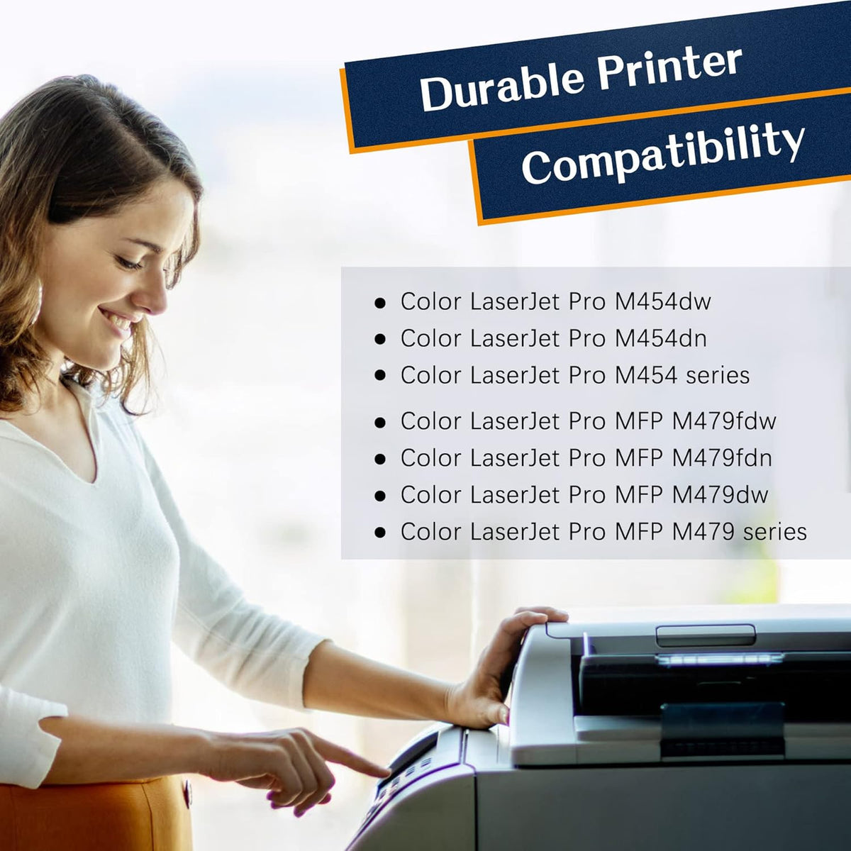 4-Pack High Yield Toner Cartridge for HP Printer J6662