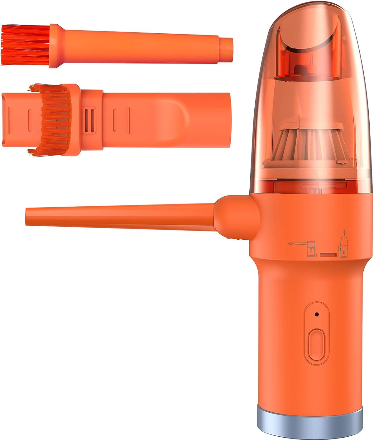 Blue Mini Cordless Vacuum Cleaner 2-in-1 Air Duster N635156