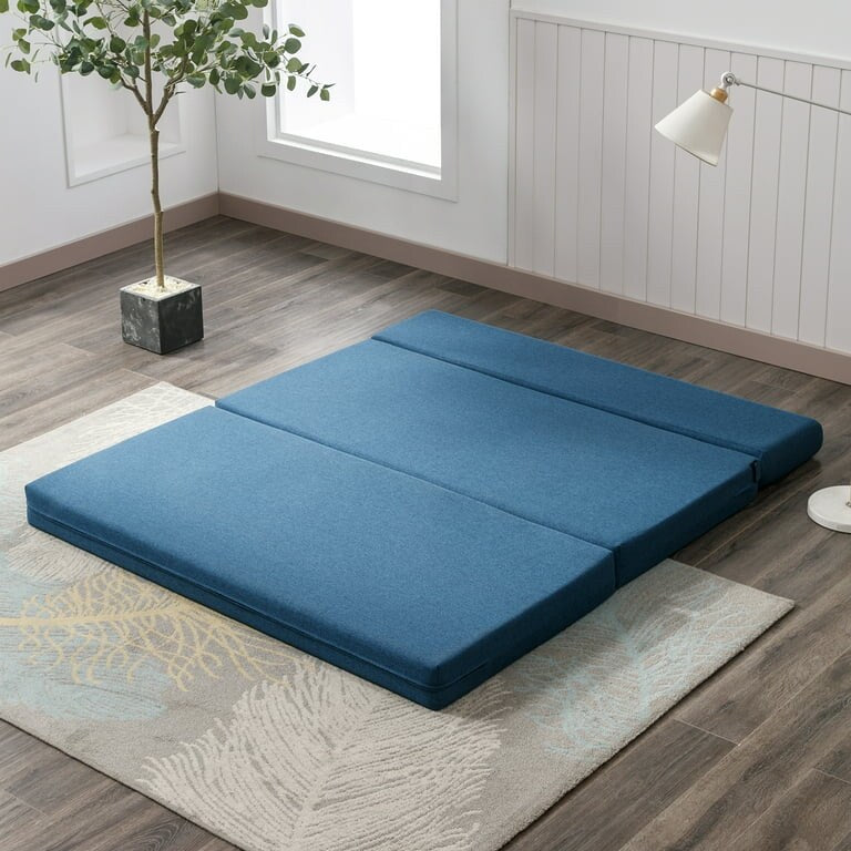Blue Folding Sofa Bed Q4083