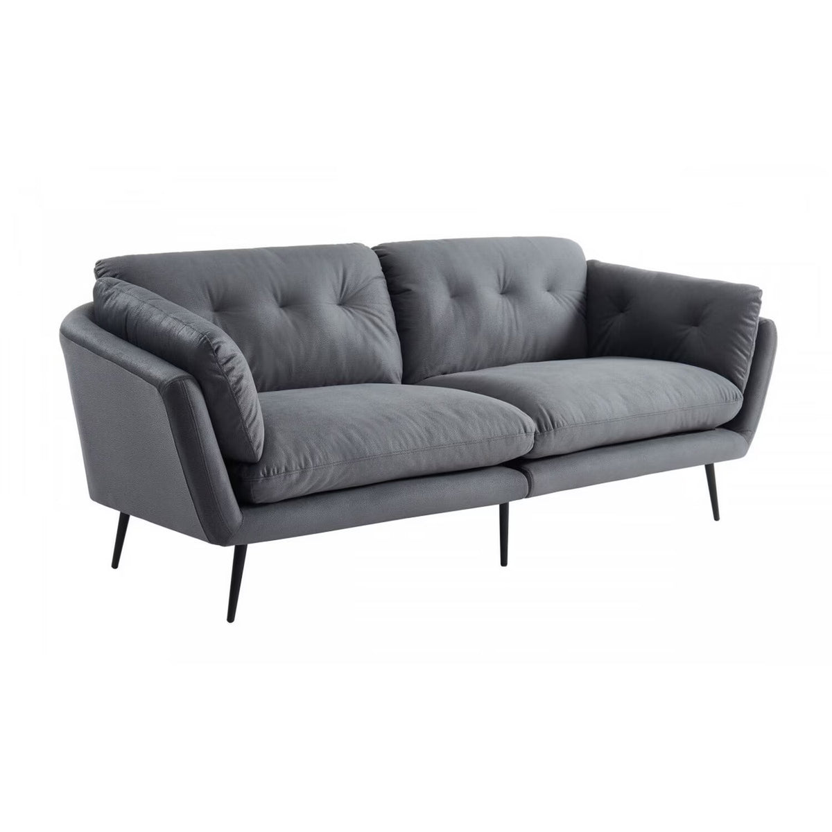 Dark Gray Fabric Upholstered Sofa D31077