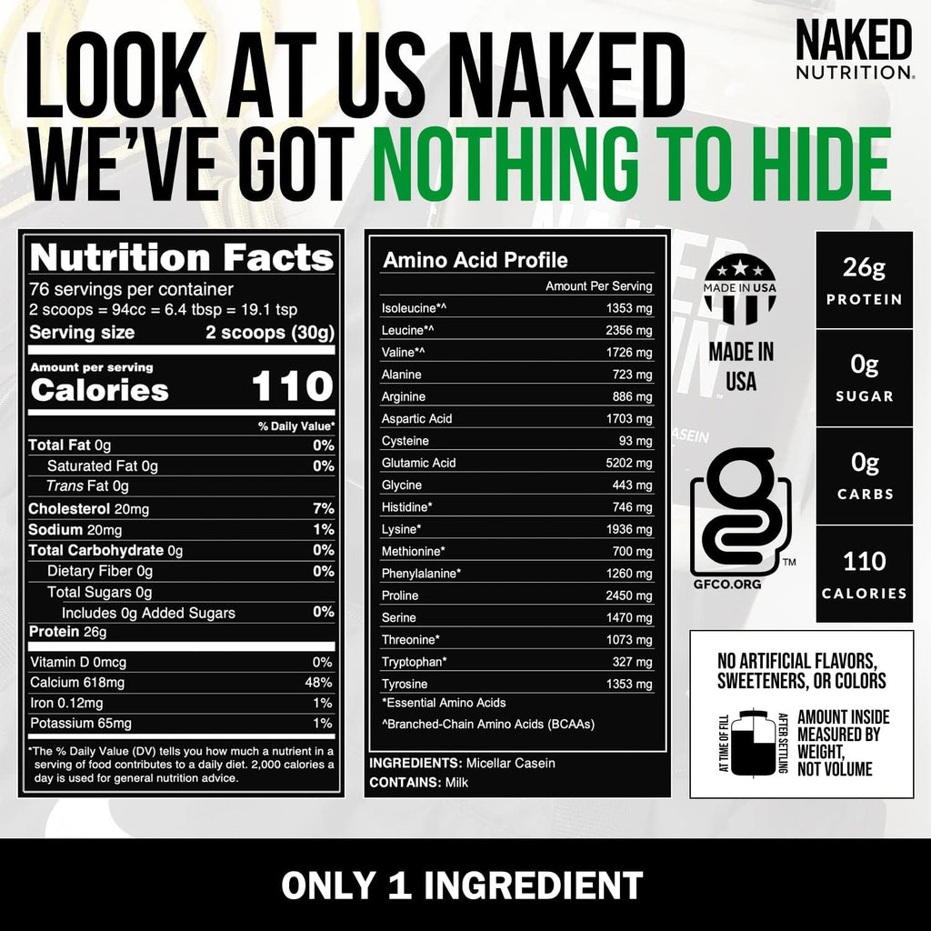 5LB Unflavored Whey and 5LB Unflavored Casein Protein Bundle T65929