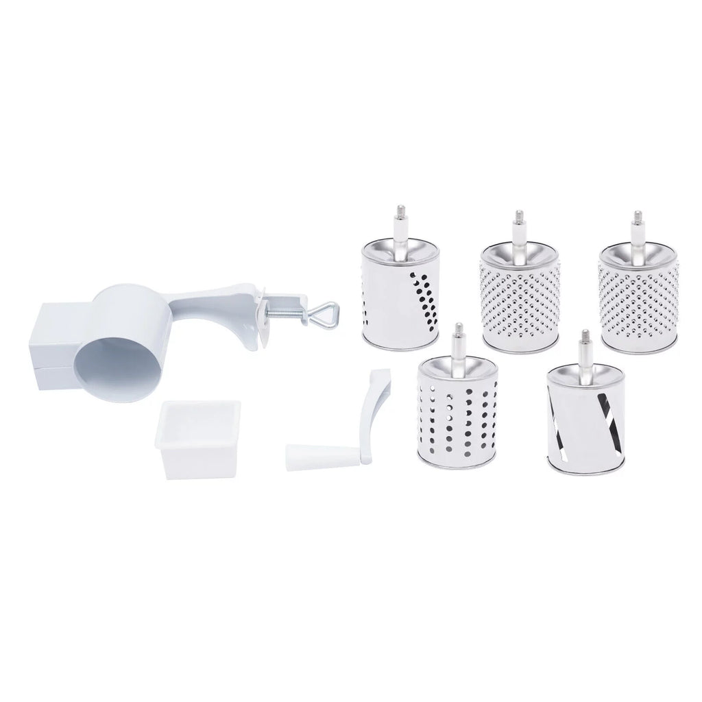 Manual Rotary Cheese Grater with 5 Blades W360175