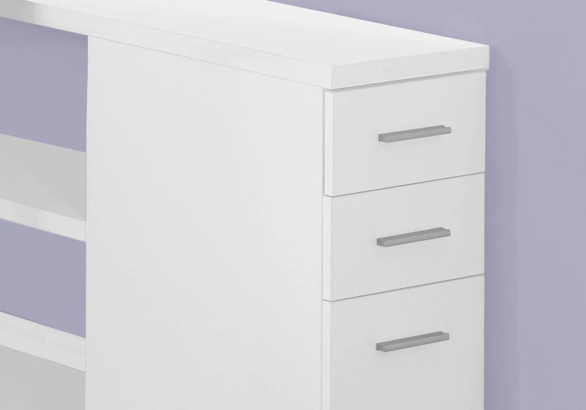 L-Shaped Corner Computer Desk with 3 Drawers L206356