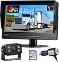 9 IPS Monitor 1080P HD-DVR Recording Dual Backup Camera Kit IP69K Waterproof U3726