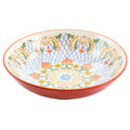 10.5In Stoneware Pasta Bowl in Red X497059