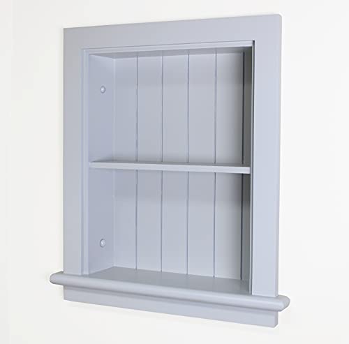 14x18 Real Wood Light Gray Wall Medicine Cabinet U788