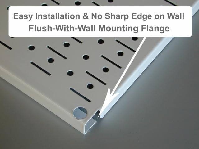White Metal Pegboard Tool Storage Kit I703