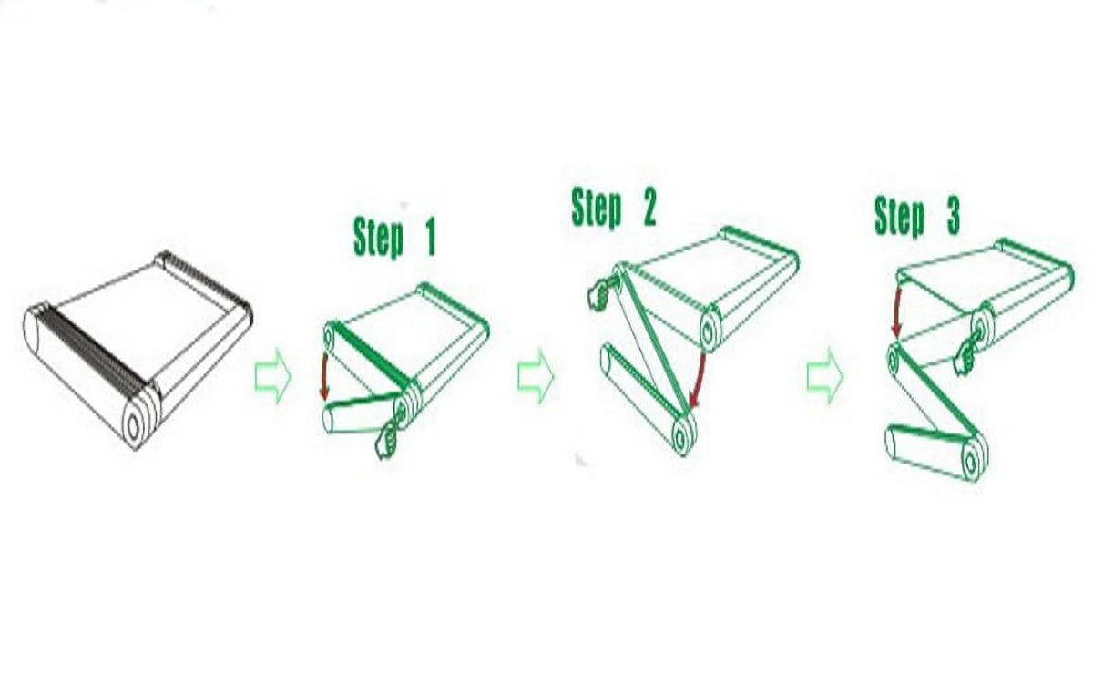 Black Adjustable Aluminum Laptop Desk Z35145