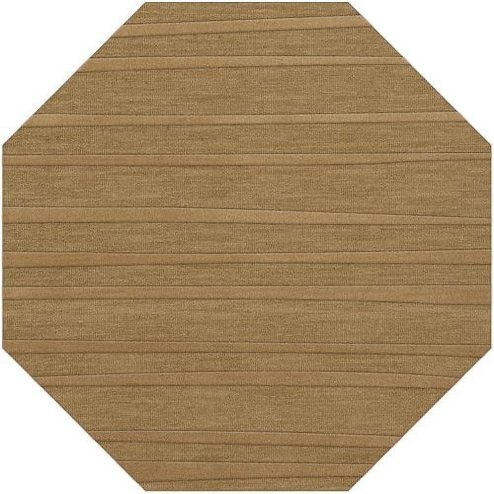 Wheat Stripes Lines 9' x 12' Rectangle Area Rug H8415