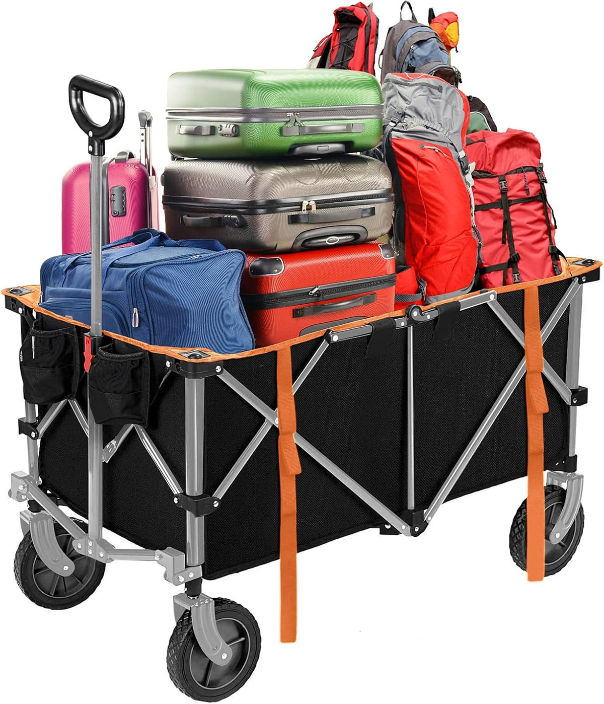 Folding Wagon Utility Cart with Wheels M895