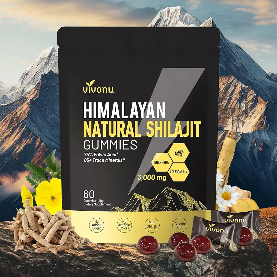 Shilajit Ashwagandha Gummies Supplement E746266