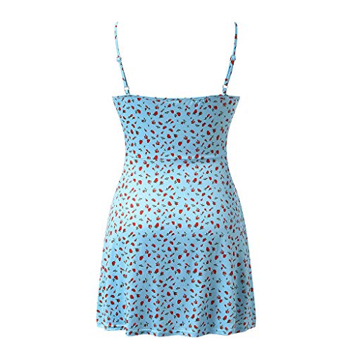 Sleeveless Spaghetti Strap Cami Dress with Built-in Bra P919