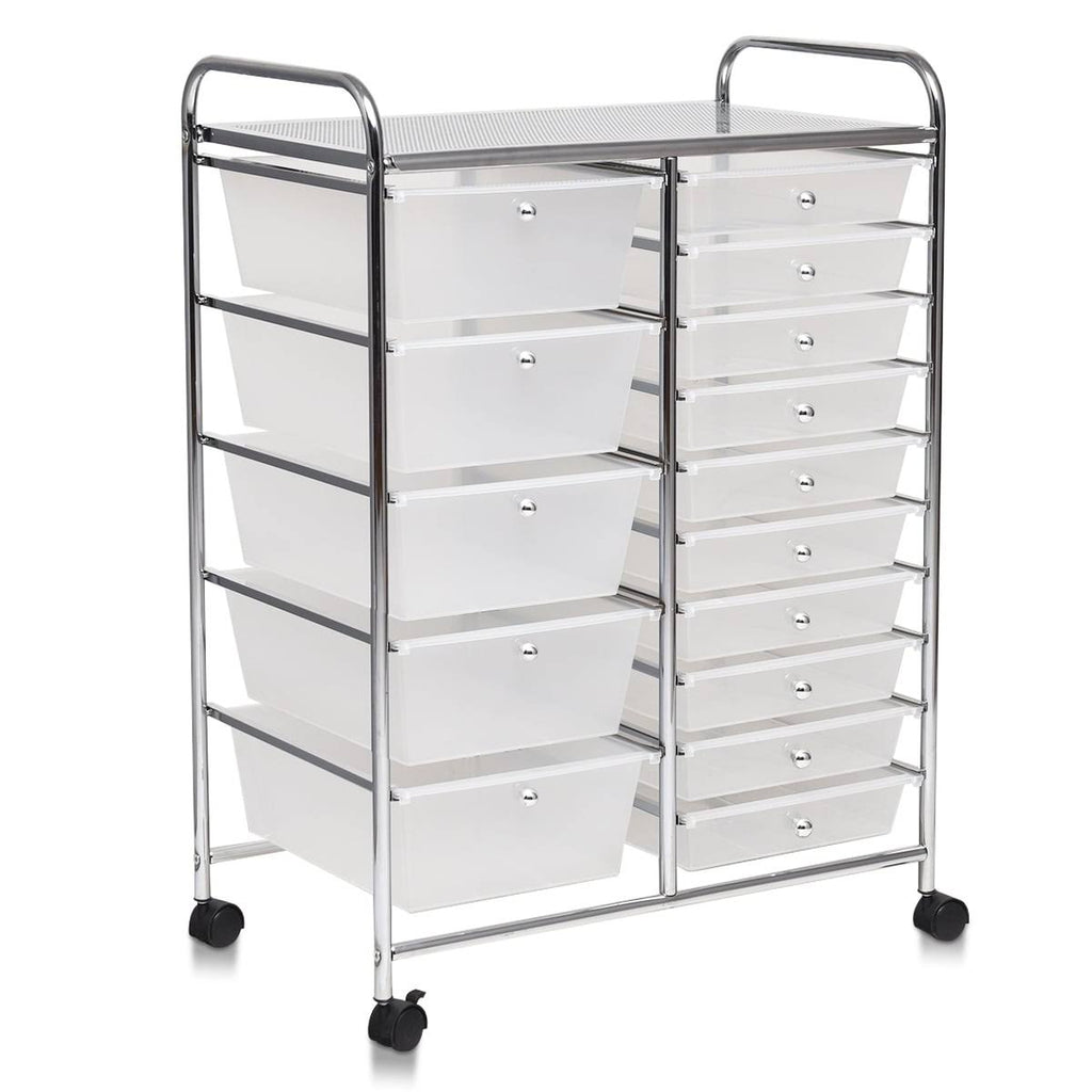 15 Drawer Rolling Cart with Wheels G84044