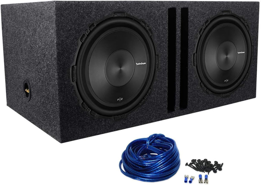 12 1600W Car Subwoofers with Dual Vented Sub Box P7227
