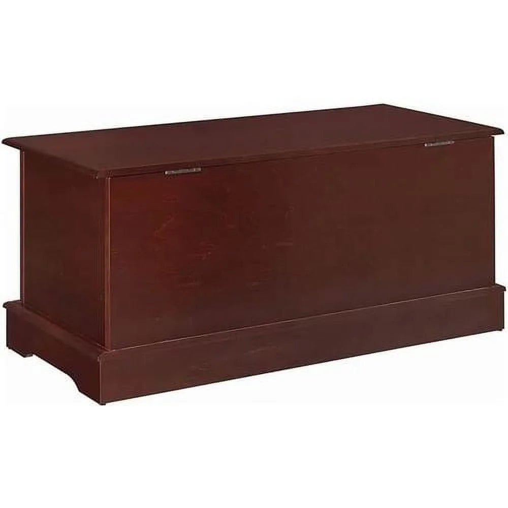 Warm Brown Cedar Lined Wood Storage Blanket Chest Trunk M834