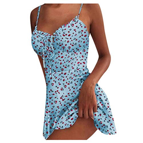Sleeveless Spaghetti Strap Cami Dress with Built-in Bra P919