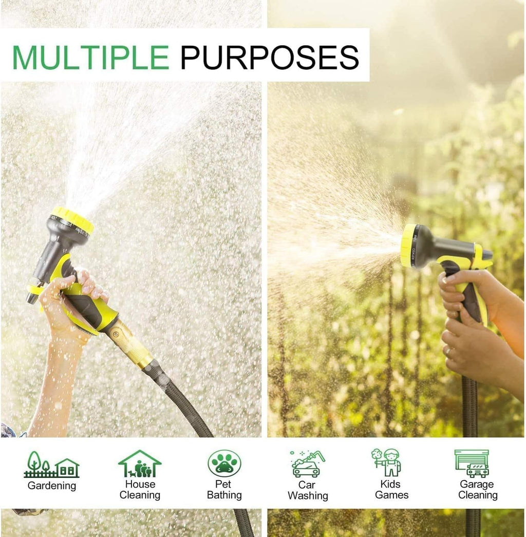 100FT Expandable Garden Hose with 10 Function Spray Nozzle O456090