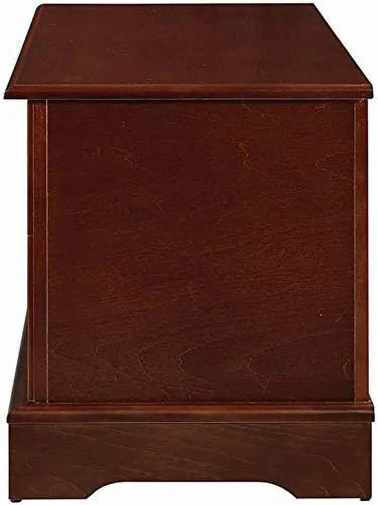 Warm Brown Cedar Lined Wood Storage Blanket Chest Trunk M834