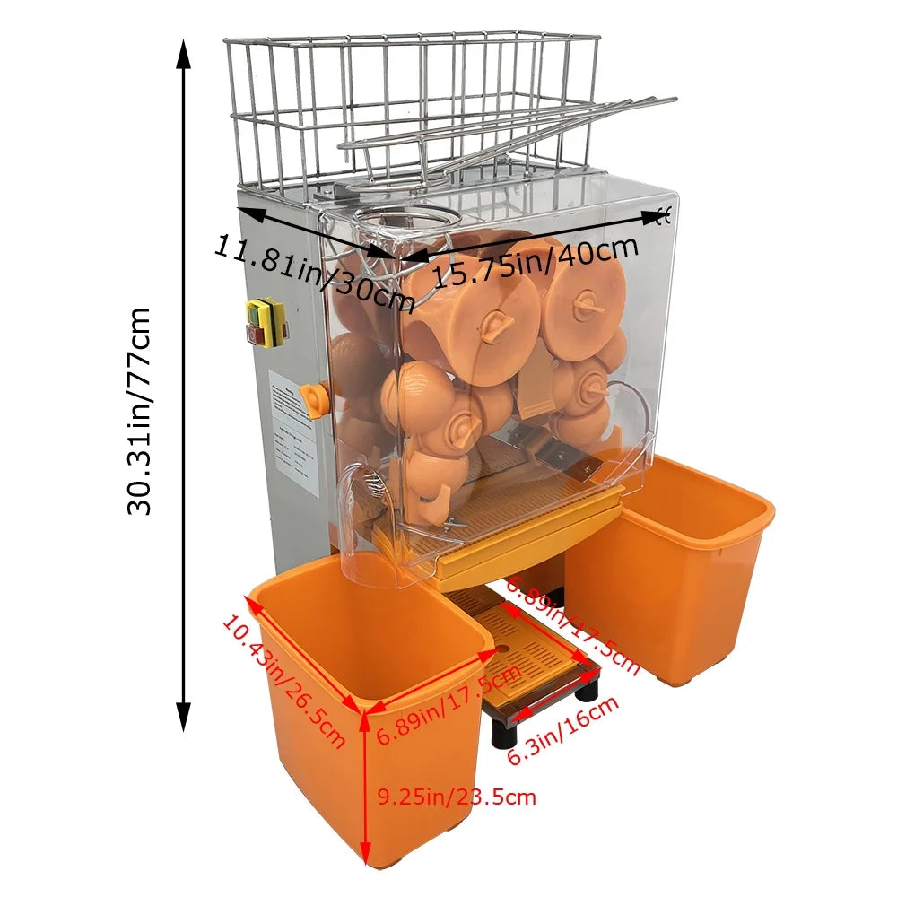 Commercial Orange Juice Extractor Automatic Orange Squeezer Grapefruit Juicer Juice Press Machine W625017
