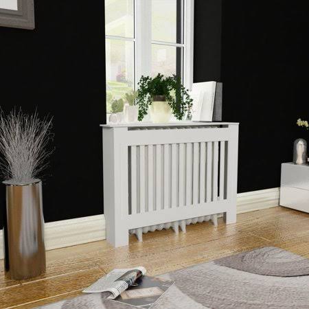 White MDF Radiator Cover R754