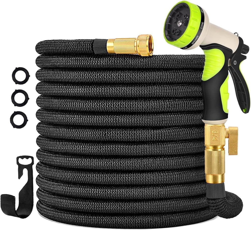 100FT Expandable Garden Hose with 10 Function Spray Nozzle O456090