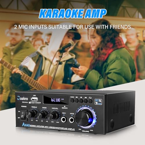 300W 2 Channel Bluetooth Stereo Audio Amplifier F4423