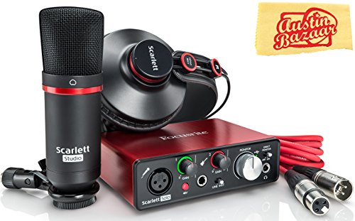 2-in, 2-out USB Audio Interface with XLR Cable X7528