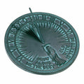 Cast Iron Sundial with Verdigris Highlights K98631