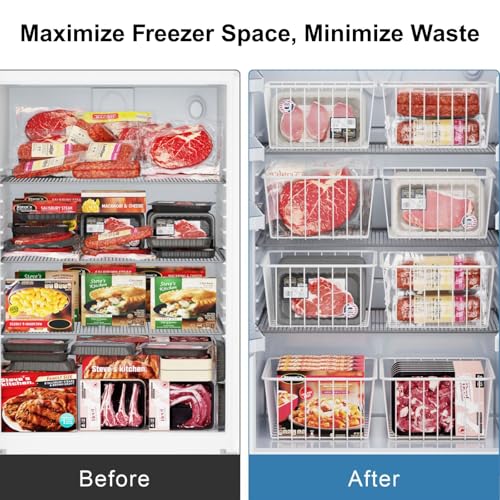 White 4 Pack Small Wire Freezer Baskets I706943