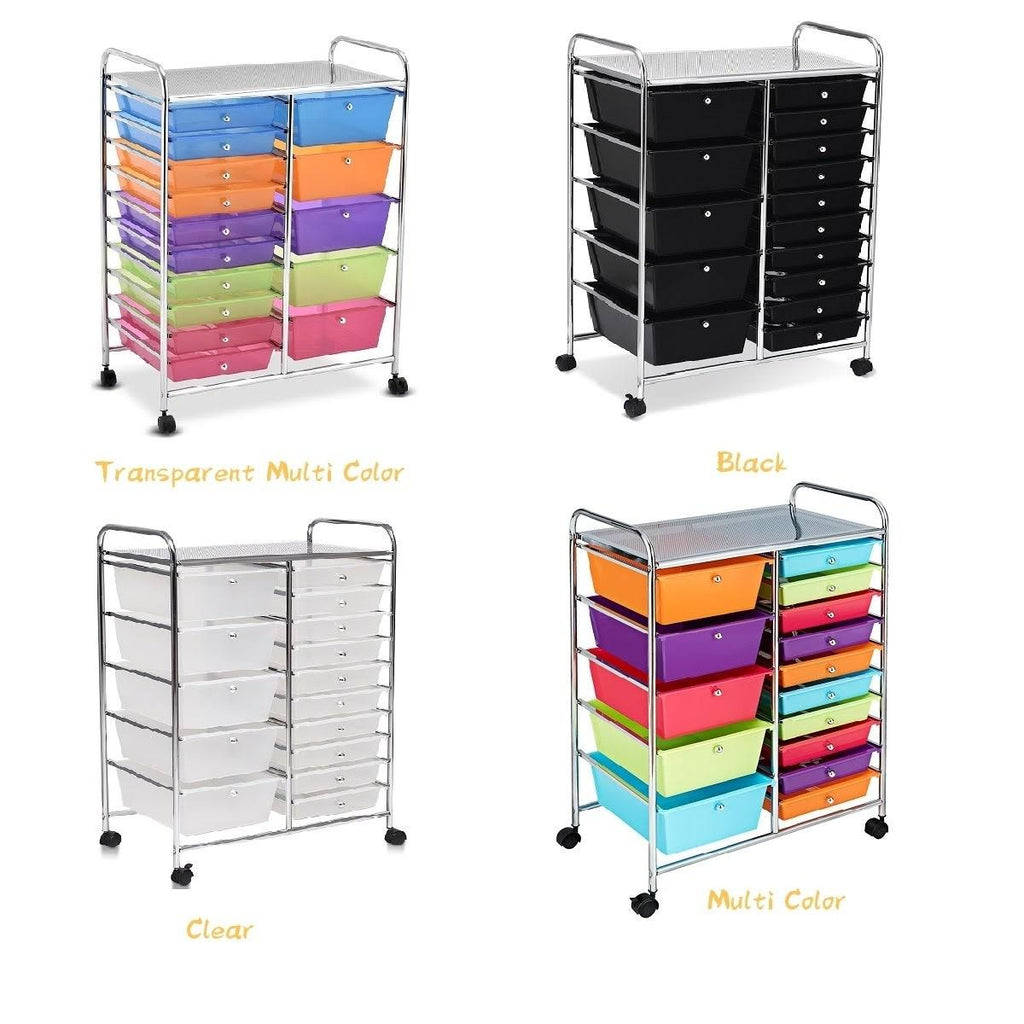 15 Drawer Rolling Cart with Wheels G84044