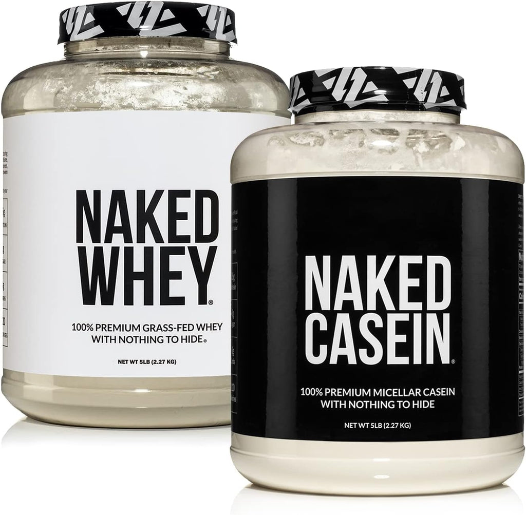 5LB Unflavored Whey and 5LB Unflavored Casein Protein Bundle T65929