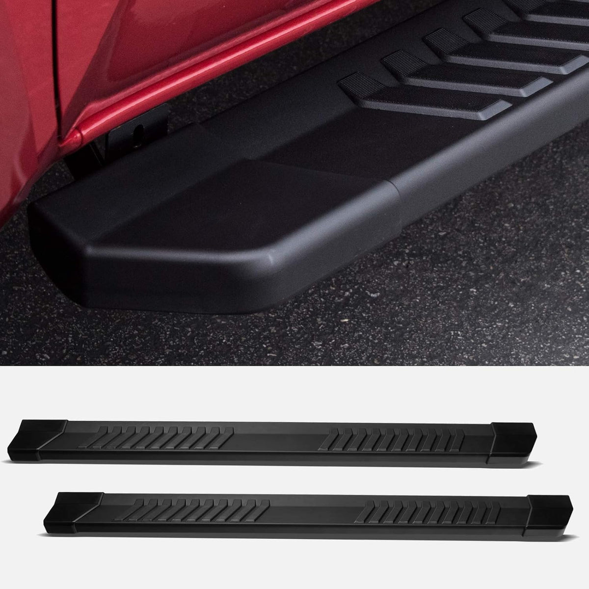 Aluminum Running Boards Matte Black Y76953