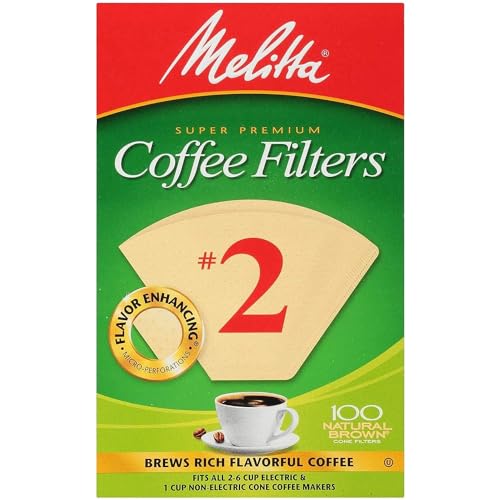 Natural Brown Cone Coffee Filter Number 2 O3072