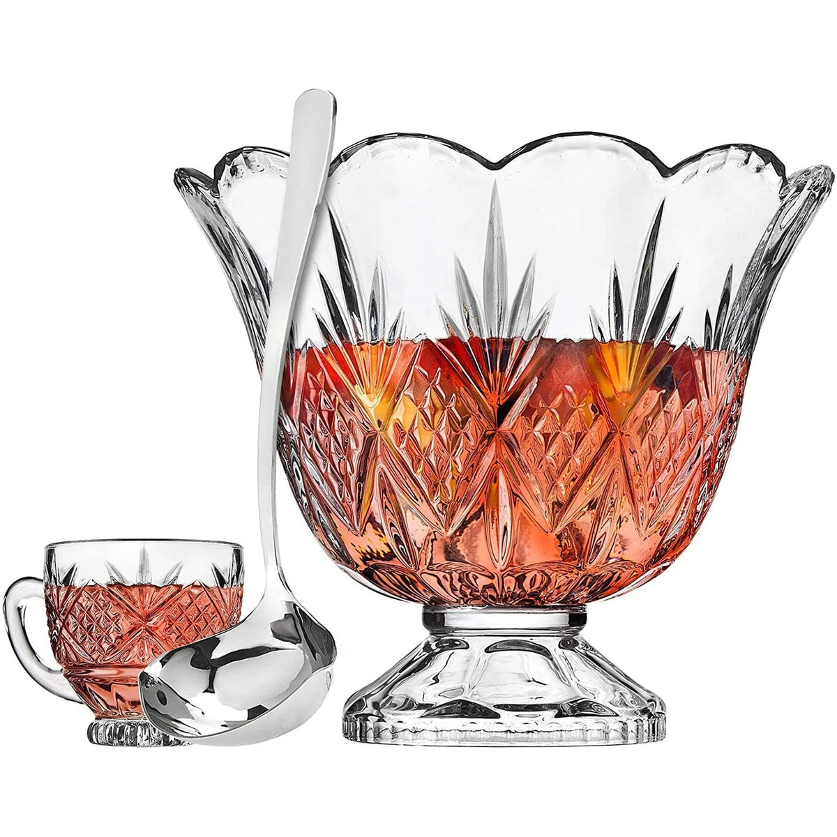 10 Piece Punch Bowl & Punch Glass Set N9490
