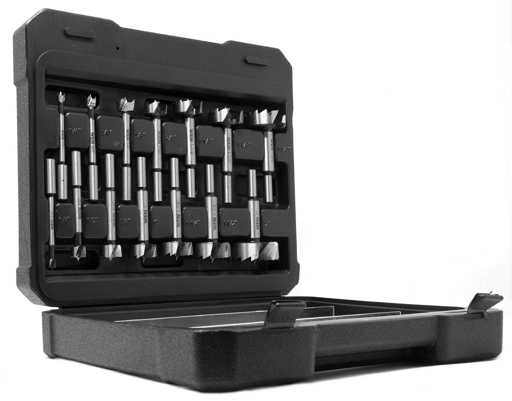 14-Piece Forstner Bit Set with Carrying Case J254377
