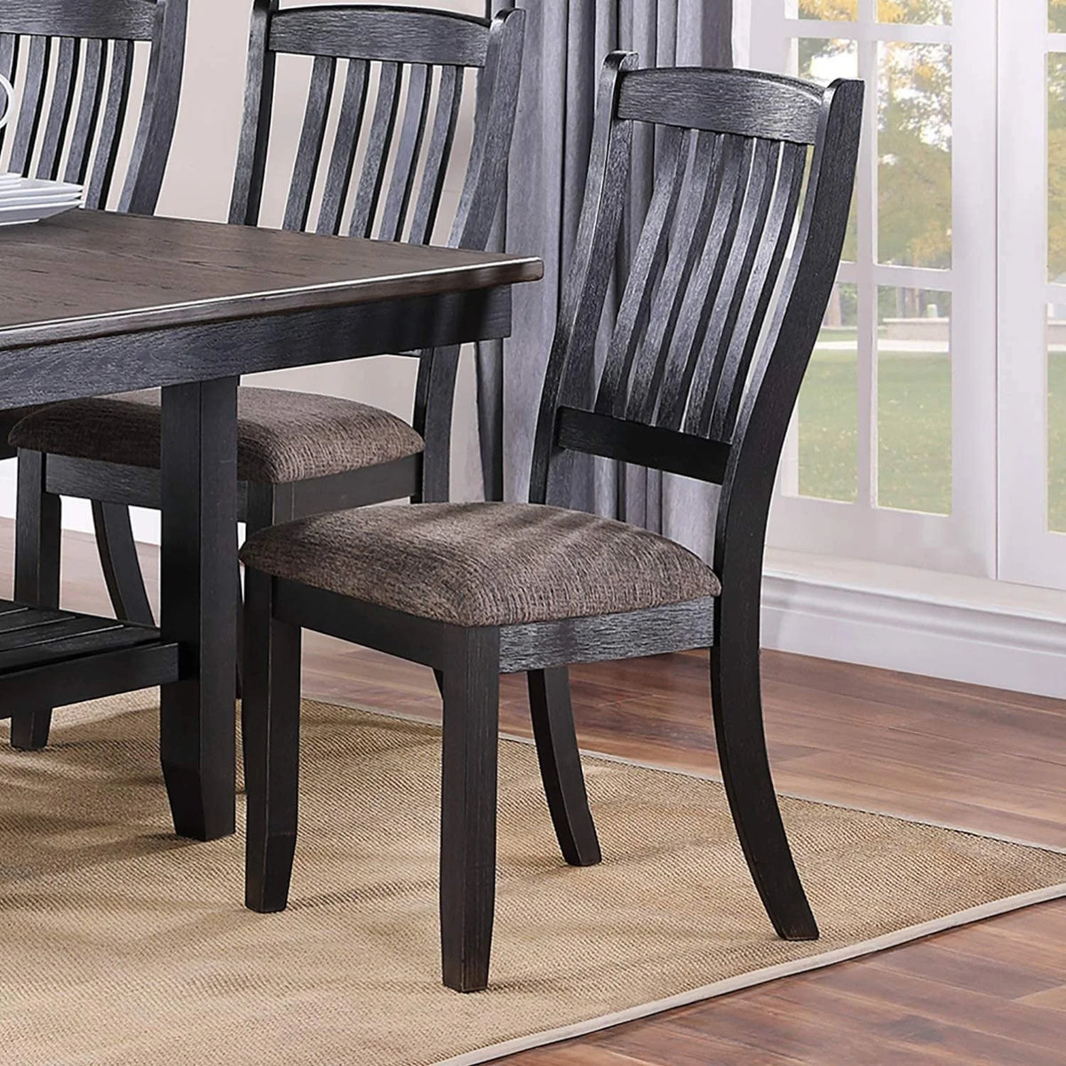 7pc Dining Table and 6 Side Chairs I949