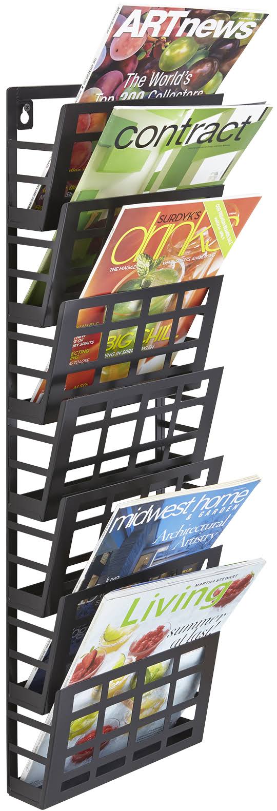 7 Pocket Grid Magazine Rack M227837