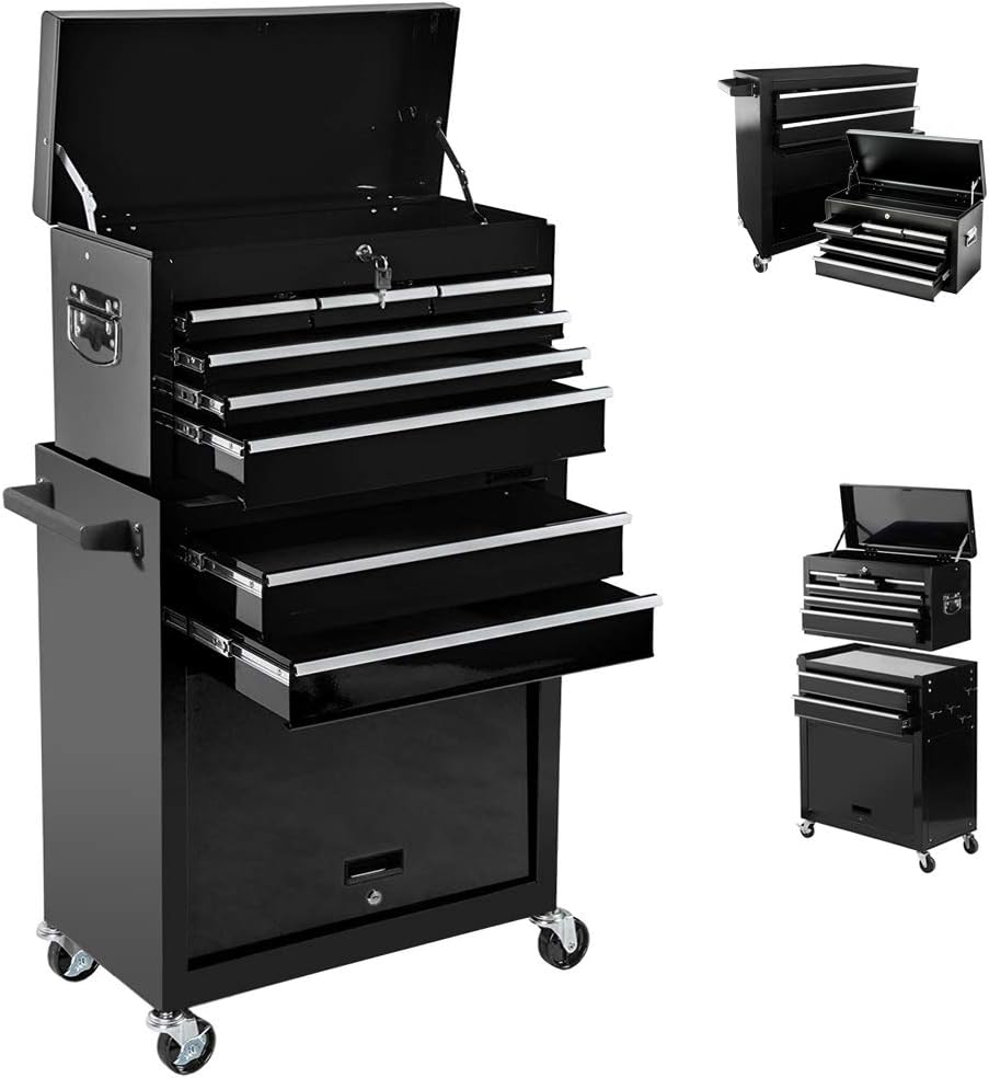 Orange 5 Drawer Rolling Tool Chest with Lock M9308
