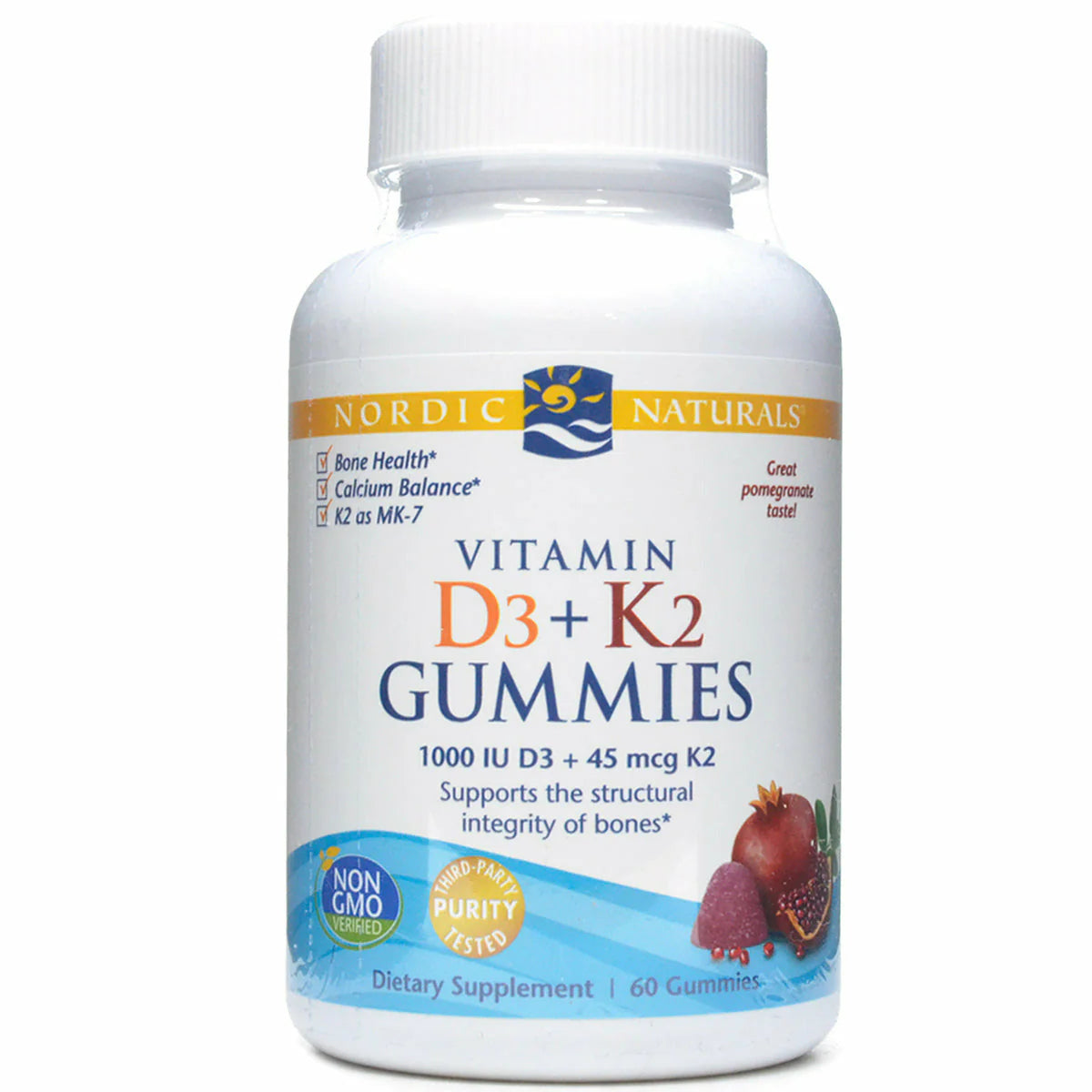 Vitamin D3 + K2 60 Gummies B1329