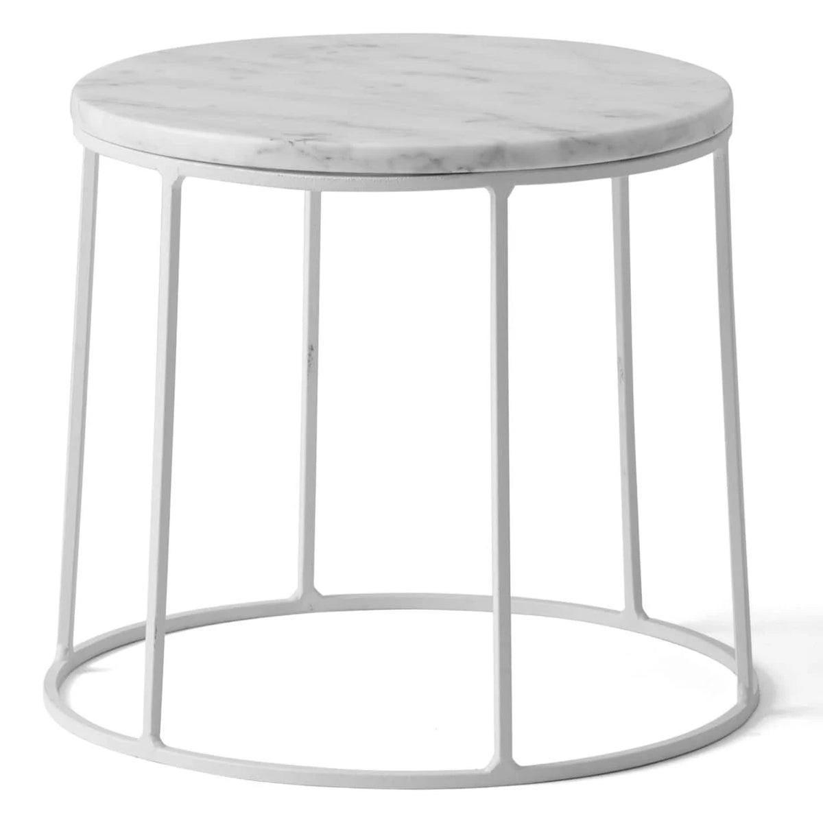 White Marble Top Wire Menu J91022