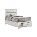 Twin Size Panel Bed with 2 Storage Drawers L149