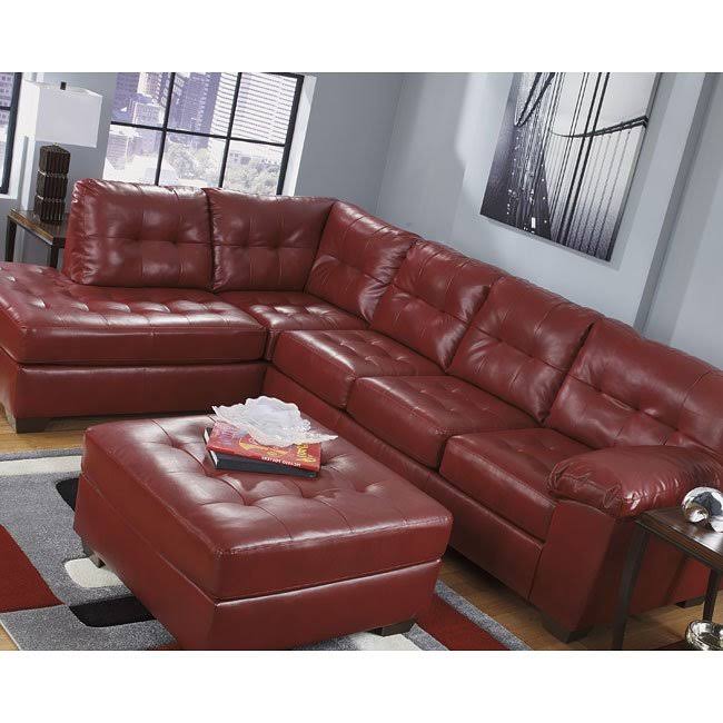Red Left Arm Facing Sectional U524