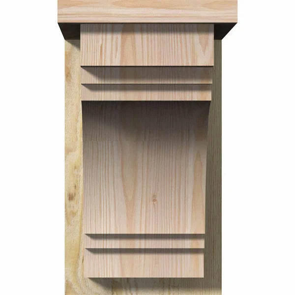 Douglas Fir Corbel with Backplate S2236