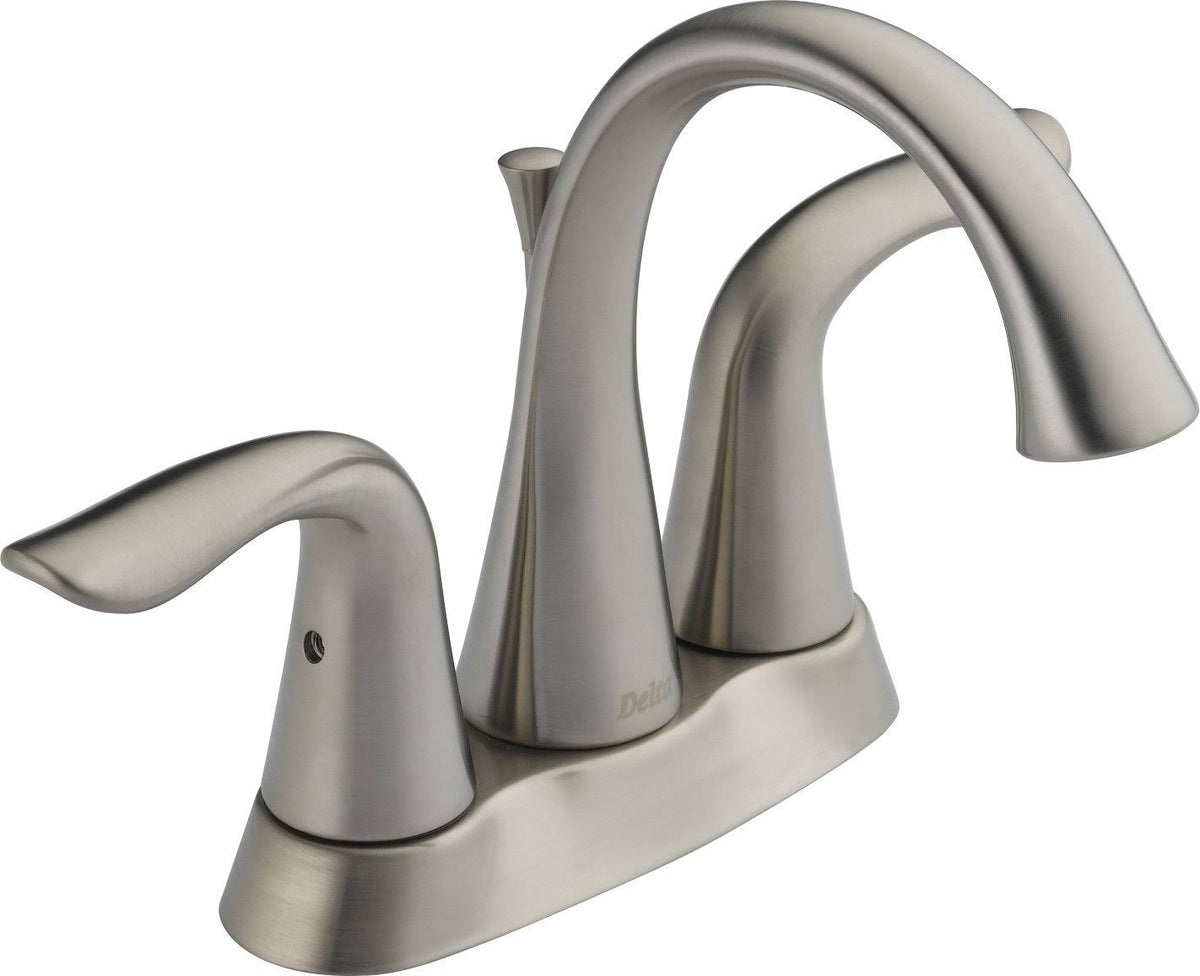 Stainless Two Handle Centerset Bathroom Faucet Q529