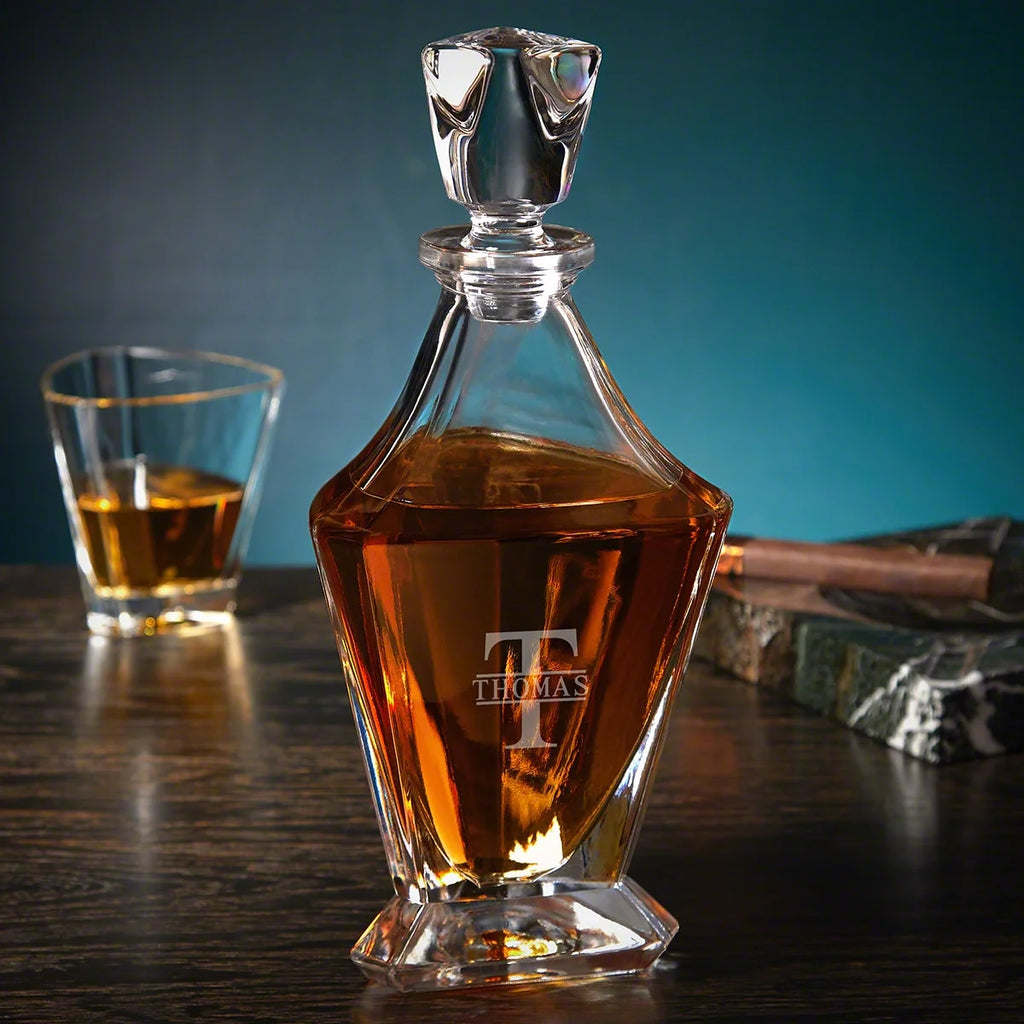 Engraved Whiskey Decanter P1692