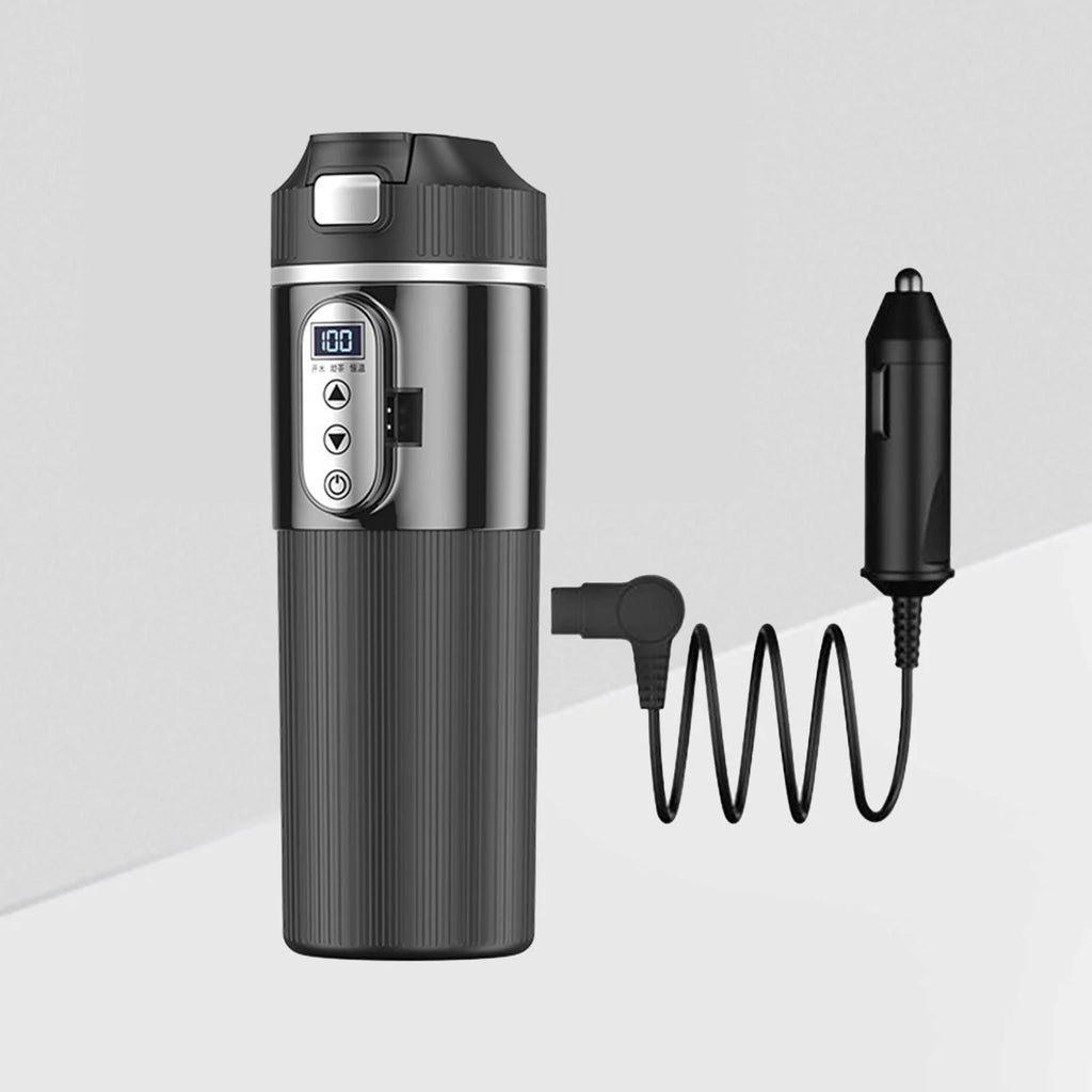 Black Portable Electric Car Heating Cup V987
