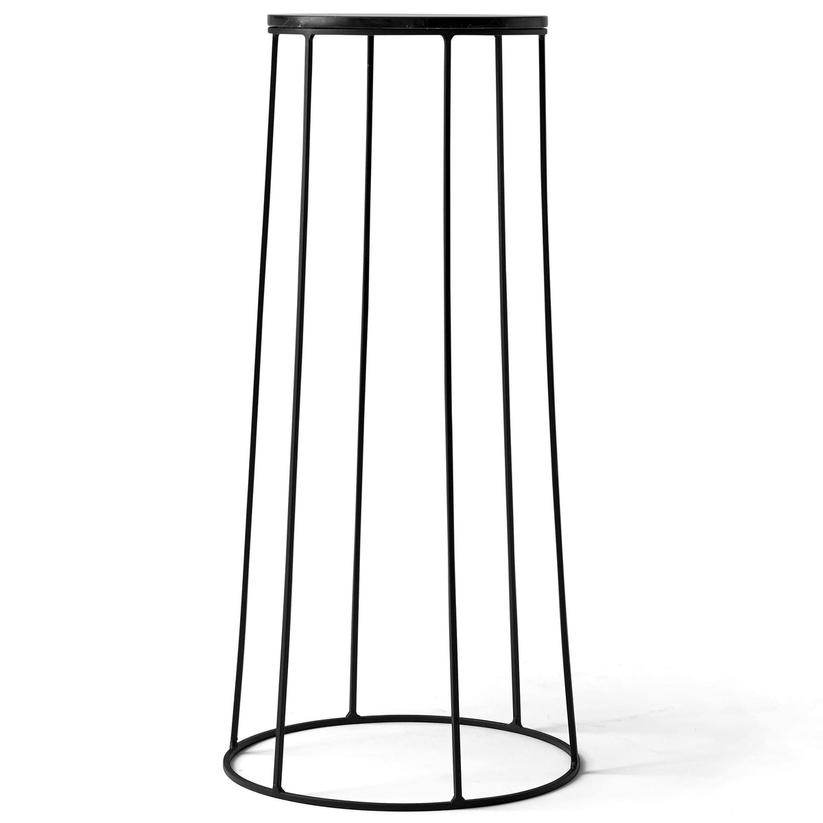 White Marble Top Wire Menu J91022